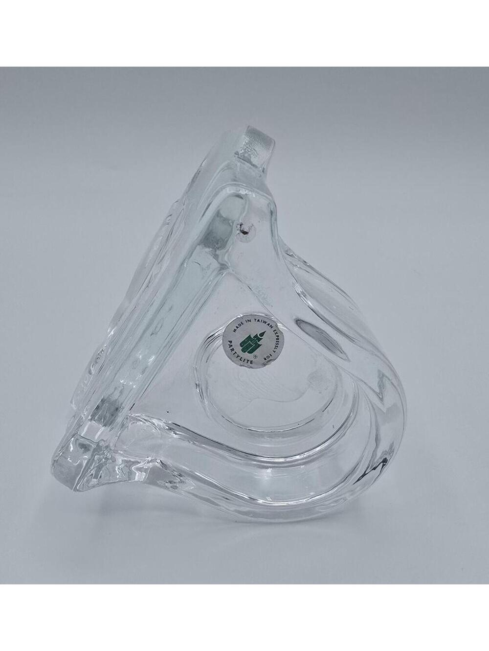 Vintage Retired PartyLite Seagull Sailboat Candle Holder w/Frosted Clear Glass - Picture 9 of 9